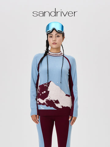 [Snow-Mountain Collection] Cashmere Turtleneck Raglan-Sleeve Pullover for Women