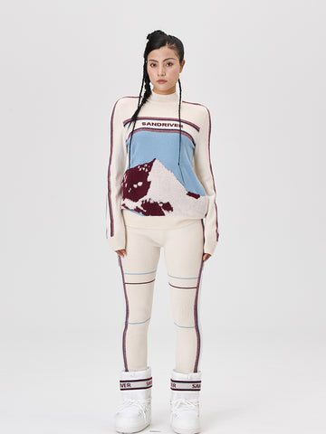 [Snow-Mountain Collection] Cashmere Slim-Fit Pants for Women