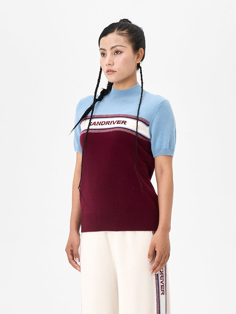 [Snow-Mountain Collection] Cashmere Round-Neck Pullover for Women