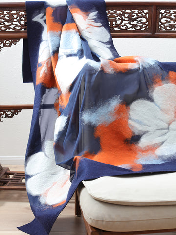 Felting cashmere throw