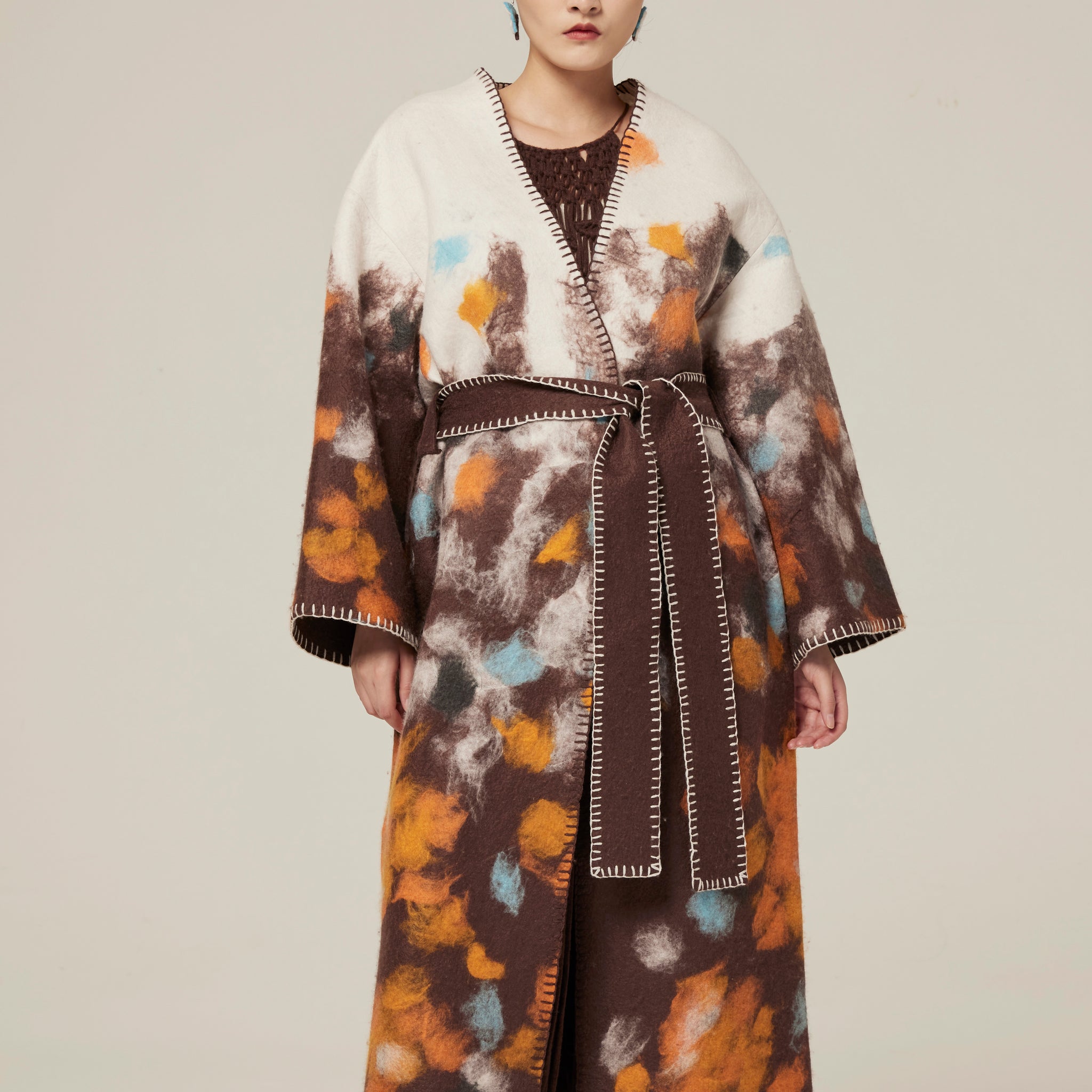 Handcrafted felt coat